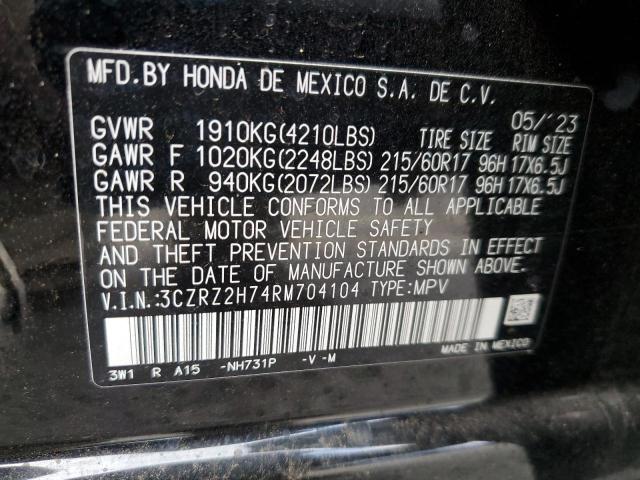 VIN 3CZRZ2H74RM704104 2024 HONDA HR-V no.14