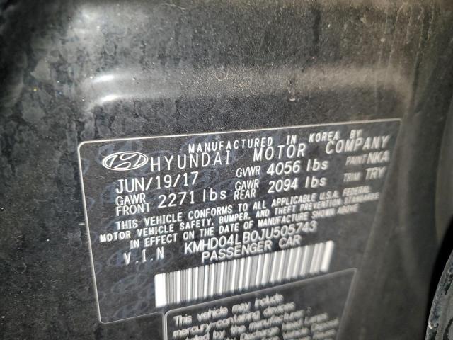2018 HYUNDAI ELANTRA SP - KMHD04LB0JU505743