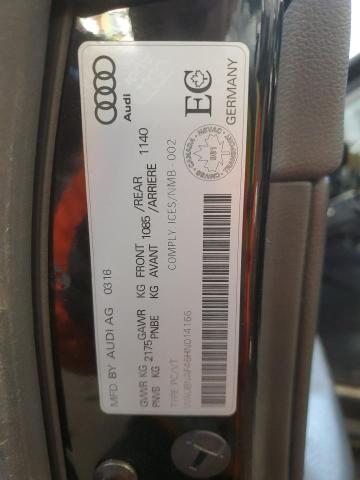 2017 AUDI A4 PROGRES WAUBNAF46HN014166