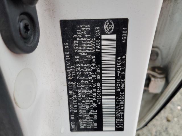 VIN 4T1BK1EB6EU086025 2014 TOYOTA AVALON no.12