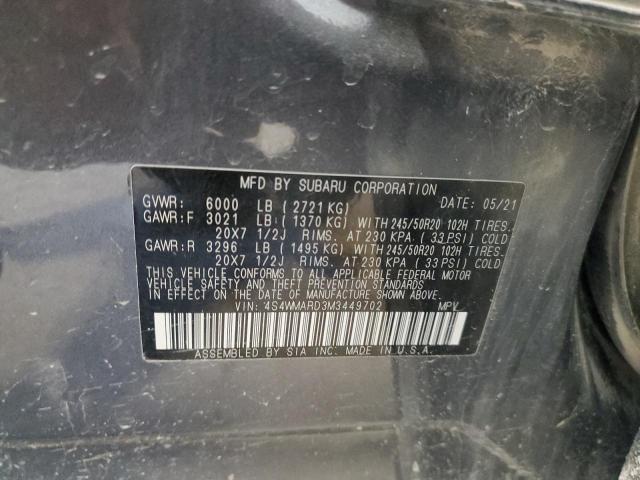 2021 SUBARU ASCENT TOU 4S4WMARD3M3449702