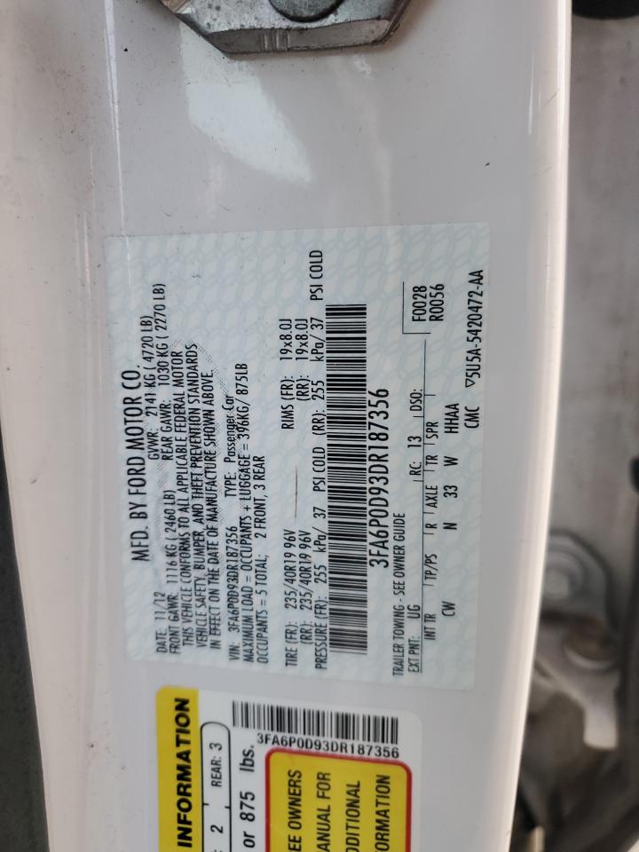 Lot #3034412089 2013 FORD FUSION