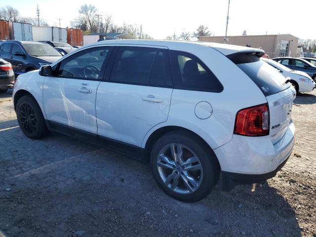 FORD EDGE SEL 2014 white  gas 2FMDK3J94EBA53649 photo #3