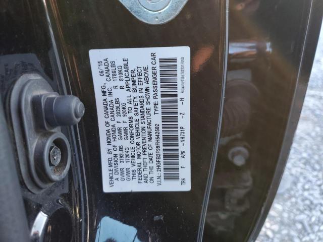 2015 HONDA CIVIC EXL - 2HGFB2F99FH542502