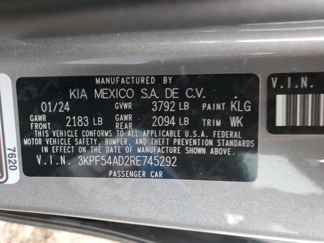 2024 KIA FORTE GT L - 3KPF54AD2RE745292