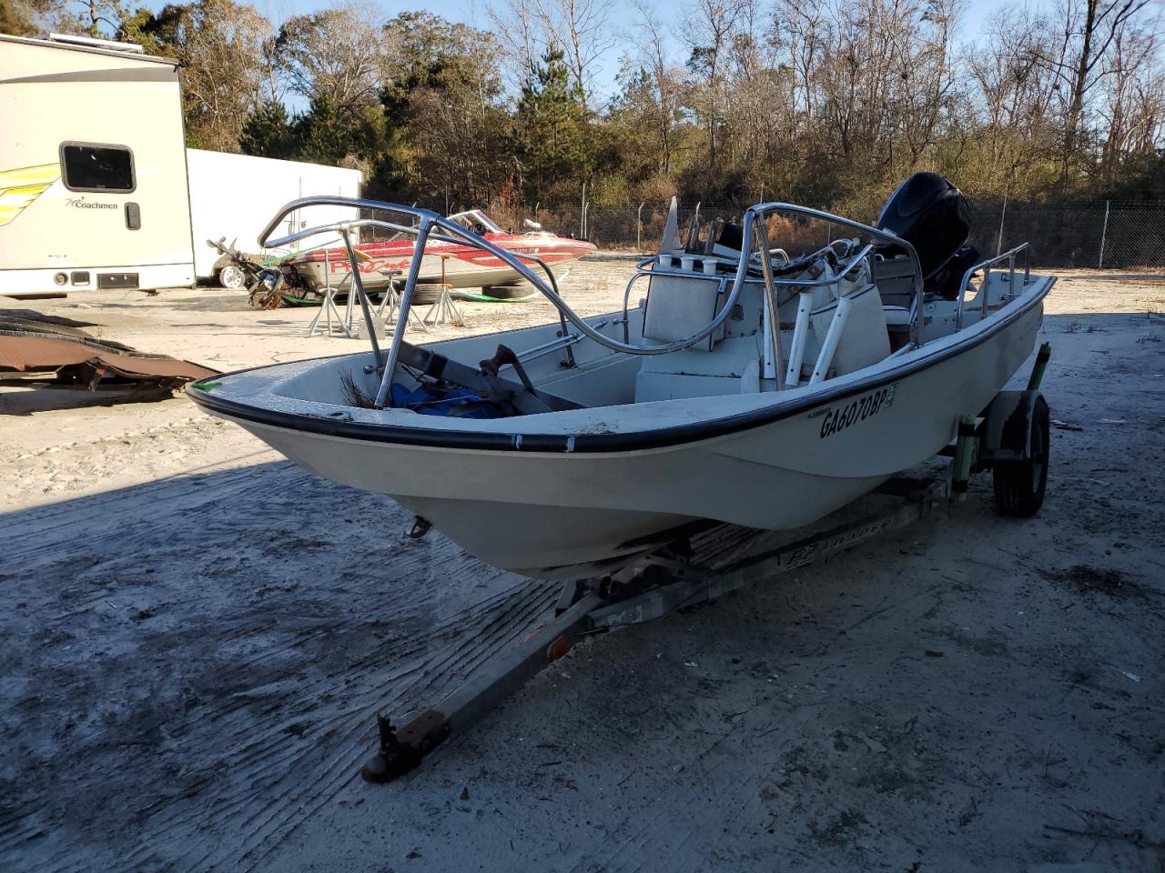 Lot #3034242818 1987 BOST BOAT W TRL