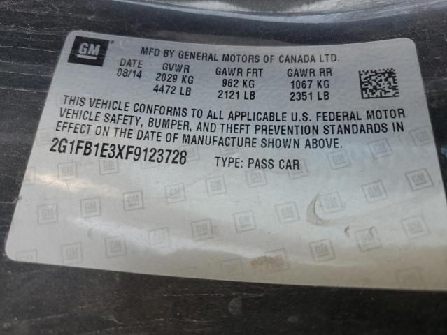 2015 CHEVROLET CAMARO LS - 2G1FB1E3XF9123728