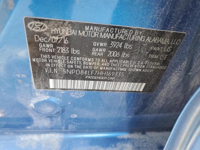 2017 HYUNDAI ELANTRA SE - 5NPD84LF7HH169335