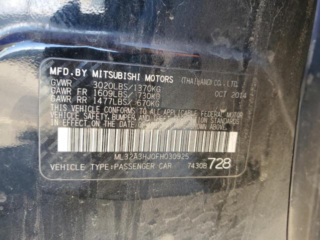 2015 MITSUBISHI MIRAGE DE ML32A3HJ0FH030925