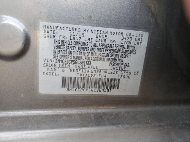 VIN 3N1CE2CP5GL369133 2016 NISSAN VERSA no.13