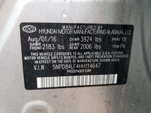2017 HYUNDAI ELANTRA SE - 5NPD84LF4HH114647