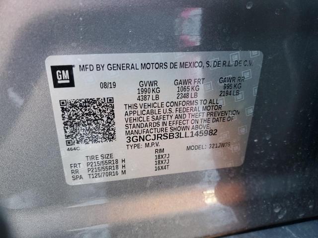 2020 CHEVROLET TRAX PREMI 3GNCJRSB3LL145982