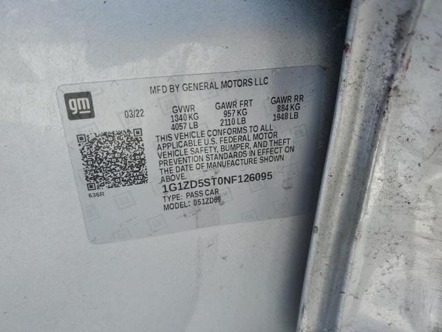 2022 CHEVROLET MALIBU LT - 1G1ZD5ST0NF126095