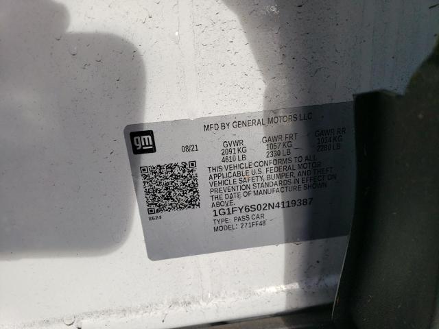 2022 CHEVROLET BOLT EUV L - 1G1FY6S02N4119387