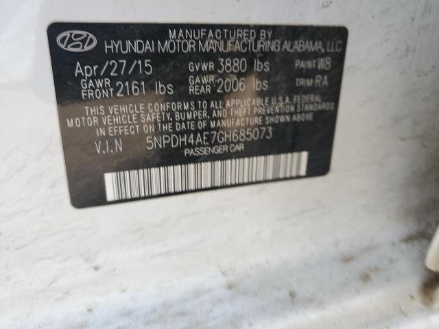 2016 HYUNDAI ELANTRA SE - 5NPDH4AE7GH685073