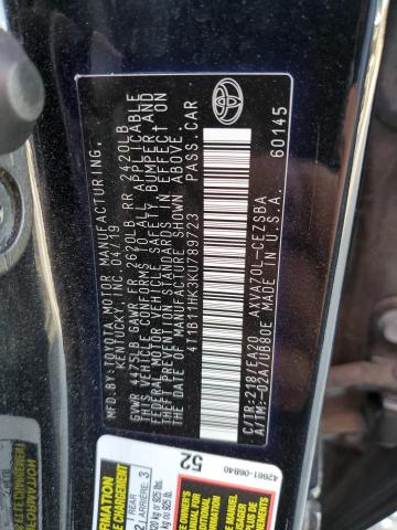 2019 TOYOTA CAMRY L - 4T1B11HK3KU789723