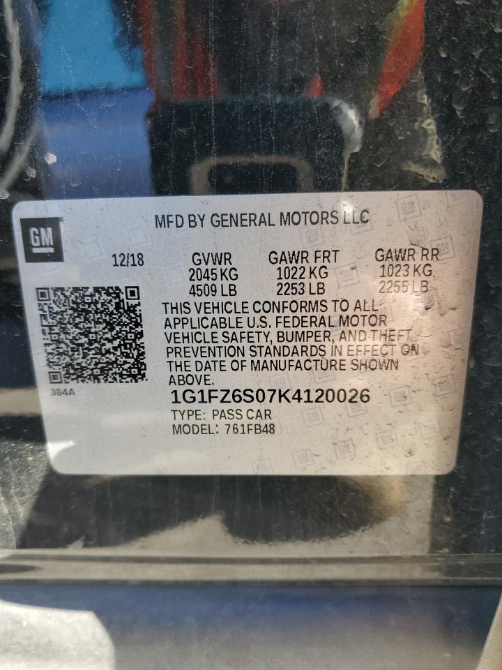 Lot #3040706794 2019 CHEVROLET BOLT EV PR