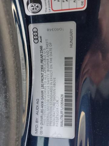 VIN WAU78LFF1J1059426 2018 AUDI A3 no.12