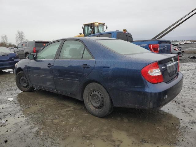 TOYOTA CAMRY LE 2002 blue  gas JTDBE32K020107952 photo #3