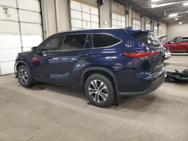 TOYOTA HIGHLANDER 2021 blue  gas 5TDGZRBH2MS549004 photo #3