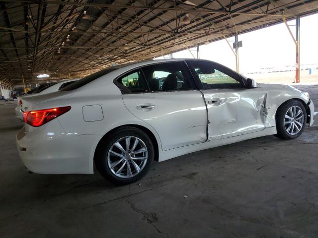 INFINITI Q50 BASE 2015 white  gas JN1BV7AP6FM342362 photo #4