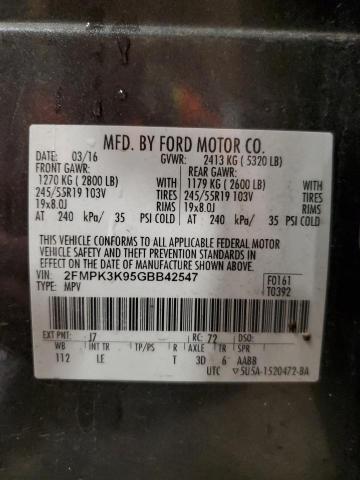 2016 FORD EDGE TITAN - 2FMPK3K95GBB42547