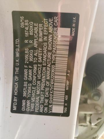 2017 HONDA CIVIC EXL - SHHFK7H74HU203600