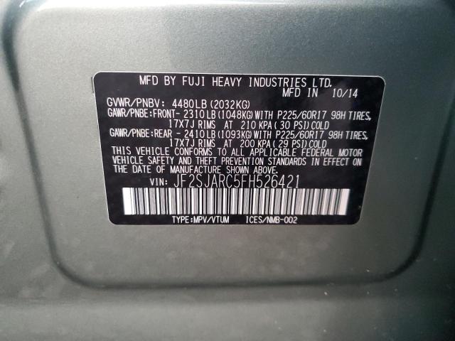 2015 SUBARU FORESTER 2 - JF2SJARC5FH526421