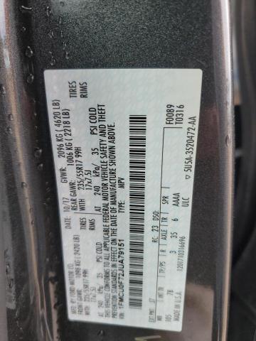 2018 FORD ESCAPE S - 1FMCU0F72JUA79151