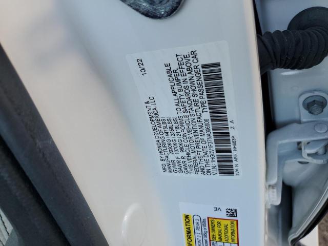 2022 HONDA ACCORD SPO - 1HGCV1F37NA096606