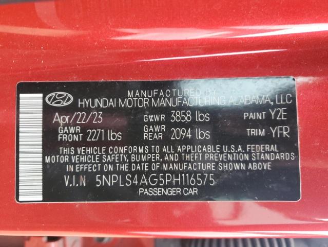 2023 HYUNDAI ELANTRA SE 5NPLS4AG5PH116575