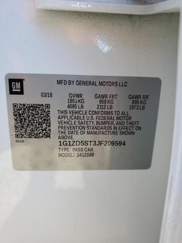 2018 CHEVROLET MALIBU LT - 1G1ZD5ST3JF209594