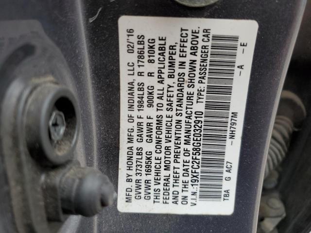 2016 HONDA CIVIC LX - 19XFC2F58GE032910