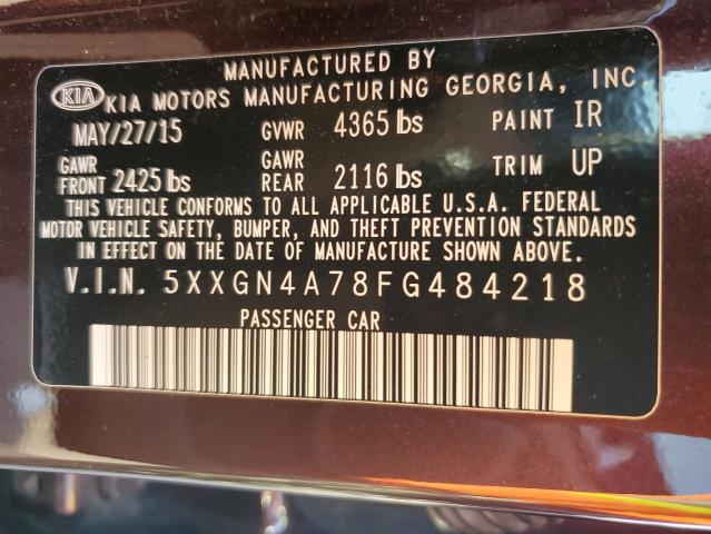 2015 KIA OPTIMA EX - 5XXGN4A78FG484218