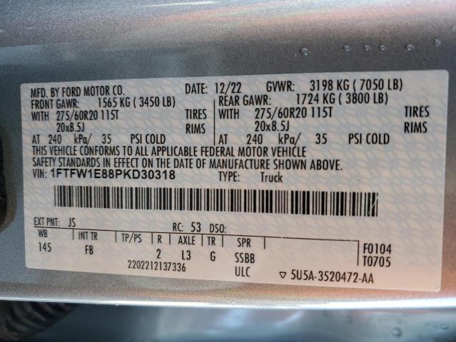 2023 FORD F150 SUPER - 1FTFW1E88PKD30318