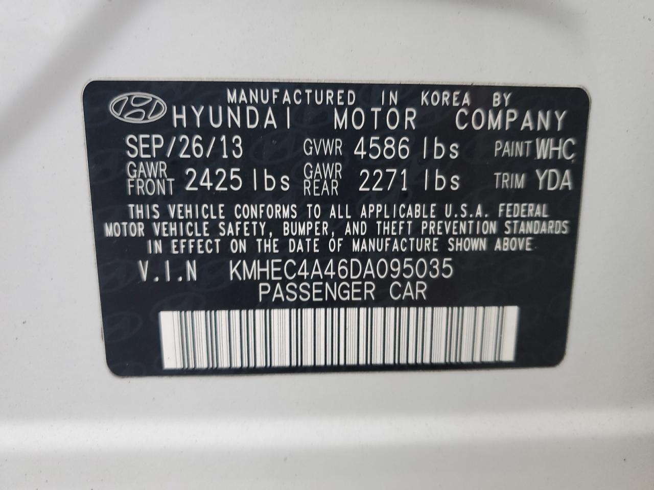 Lot #3028424278 2013 HYUNDAI SONATA HYB