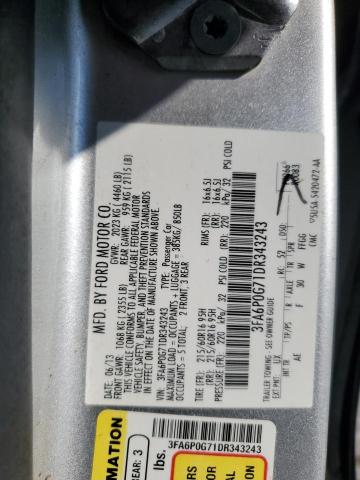 VIN 3FA6P0G71DR343243 2013 FORD FUSION no.12