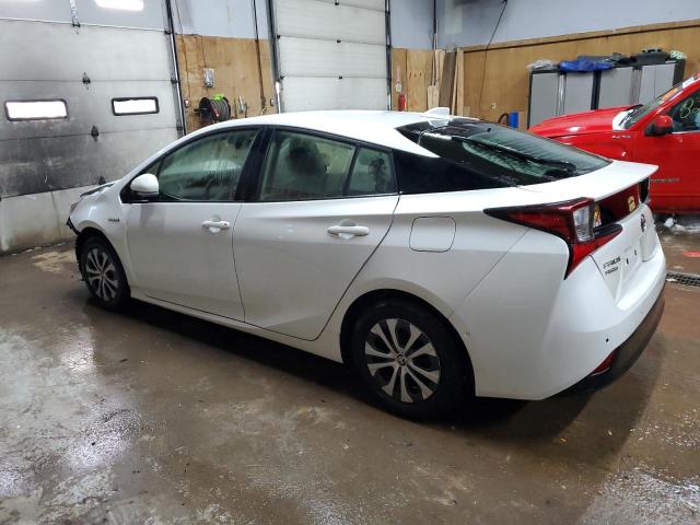 TOYOTA PRIUS LE 2021 white  hybrid engine JTDL9MFU1M3026132 photo #3