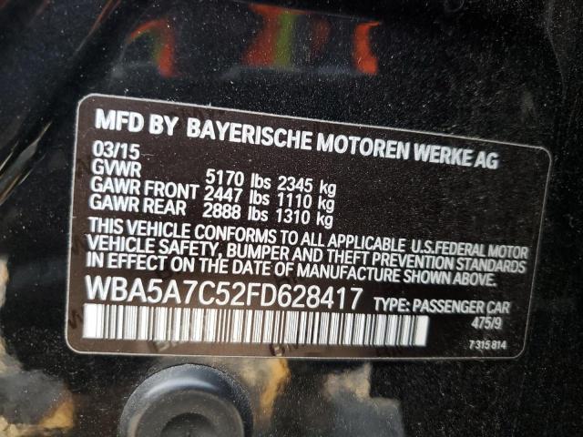 VIN WBA5A7C52FD628417 2015 BMW 5 SERIES no.12