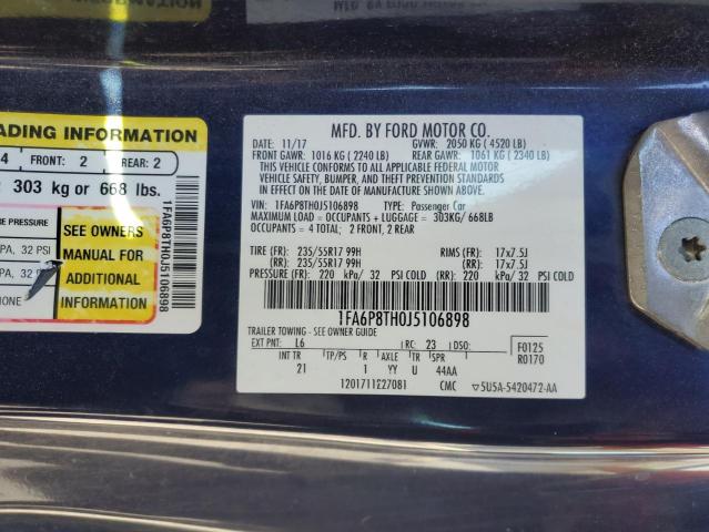 2018 FORD MUSTANG - 1FA6P8TH0J5106898