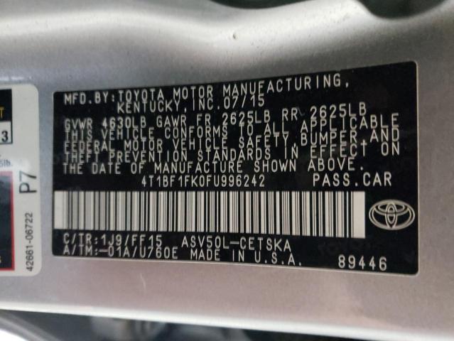 2015 TOYOTA CAMRY LE - 4T1BF1FK0FU996242