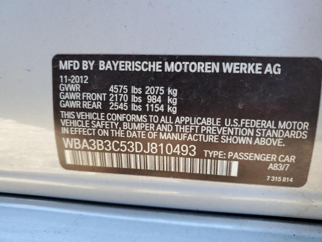 VIN WBA3B3C53DJ810493 2013 BMW 3 SERIES no.12