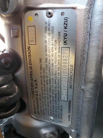 2021 APRILIA RSV4 FACTO ZD4KYUB01MS000271