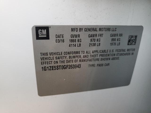 2016 CHEVROLET MALIBU LT - 1G1ZE5ST0GF263943