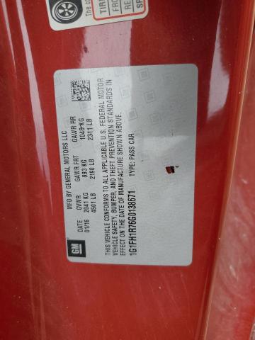 2016 CHEVROLET CAMARO SS - 1G1FH1R76G0138671