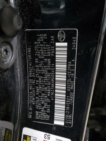 2021 TOYOTA CAMRY TRD - 4T1KZ1AK4MU054514