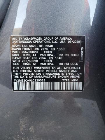 2020 VOLKSWAGEN ATLAS CROS - 1V2ME2CA9LC229328