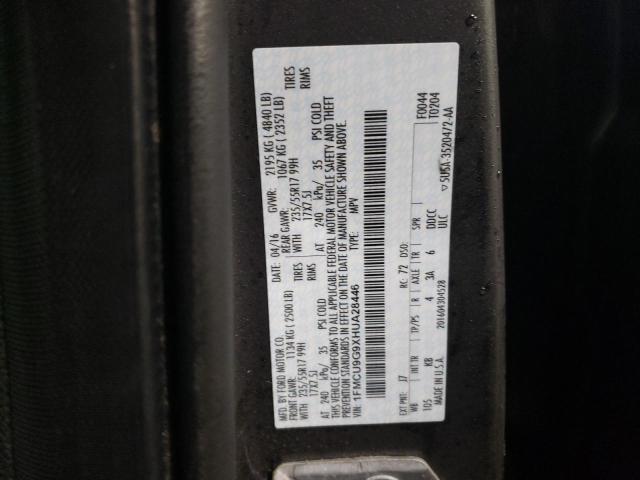 2017 FORD ESCAPE SE - 1FMCU9G9XHUA28446