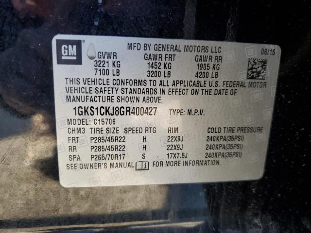 2016 GMC YUKON DENA - 1GKS1CKJ8GR400427