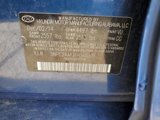 VIN 5NPE24AF2FH145305 2015 HYUNDAI SONATA no.12